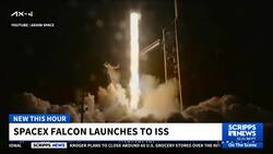 SpaceX Falcon launches to ISS News Clip