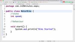 Java Programming for Complete Beginners - Java 16 - Step 06 - Introducing State of an Object with Speed Variable Instructional Video