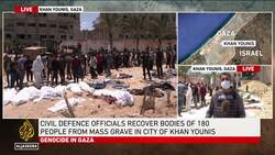 Bodies found in bags marked in Hebrew at destroyed Nasser Hospital News Clip