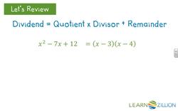 Relate Factors and Zeros Using the Factor Theorem Instructional Video