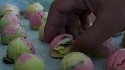 Cookies ice cream Stock Footage