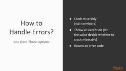 Multi-Paradigm Programming with Modern C++ - Enforcing the Contract Instructional Video