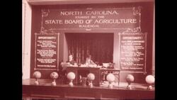 1970s: Advertisement of historical North Carolina exhibit Stock Footage