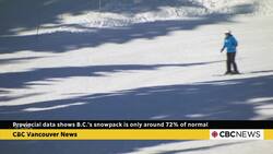 Provincial data shows B.C.'s snowpack at about 72% of normal News Clip