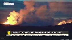 Iceland Volcano Erupts for the First Time in 800 Years, Aerial Footage Amazes Viewers News Clip