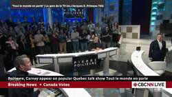 Carney acknowledges gaffes in French, Poilievre says he's no 'mini-Trump' on Tout le monde en parle News Clip