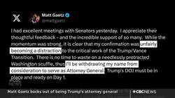 Matt Gaetz backs out of being Trump's Attorney General News Clip