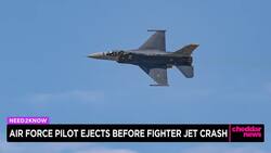 Air Force Pilot Ejects Before Fighter Jet Crash News Clip