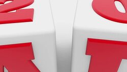 Sale twenty percents concept on white cubes Stock Footage