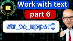 The str_to_upper() Function in R. Convert Text to Uppercase with stringr Package Instructional Video