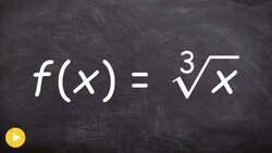 How to write the transformations and graph a cube root function Instructional Video