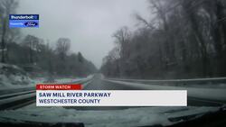 Thunderbolt 12: Checking out the road conditions along the Saw Mill River Parkway, Hastings-on-Hudson News Clip