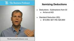Itemizing Deductions Instructional Video