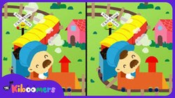 I've Been Working On The Railroad | Nursery Rhyme | Spot the Differences | The Kiboomers Instructional Video