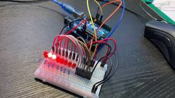 Binary Counter w/Arduino Uno, SN74HC595 Shift Register & LEDs Instructional Video