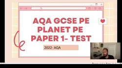 2022 GCSE PE AQA- Paper 1 Live! Revision Instructional Video