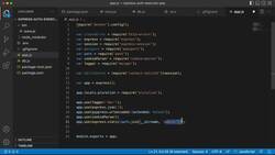 Express Framework Fundamentals - Secure Sign-Up with Auth0 and Node.js - Code Along - Complete Configuring App Express File Instructional Video