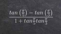 Write sum and difference formula for tangent as one trig function Instructional Video