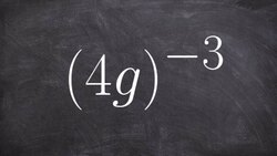 Simplify an expression by applying a negative power to power to product rule Instructional Video