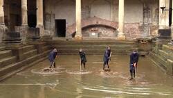 Roman Baths prepare to reopen News Clip