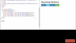 The Complete Bootstrap Beginners Course with 100+ examples - Bootstrap Button Groups Instructional Video