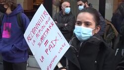 CLEAN : French Armenian community holds demonstration calling for independence of Nagorny Karabakh News Clip