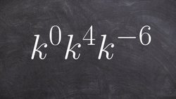 How to multiply exponents with zero and negative numbers Instructional Video