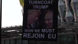 Hundreds of Ukraine supporters condemn Trump at US embassy protest News Clip