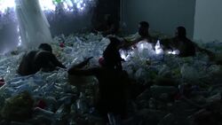 Nigerian art installation finds the beauty in plastic pollution News Clip