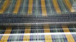 Colorful Threads on a loom in weaving loom machine in textile factory Stock Footage