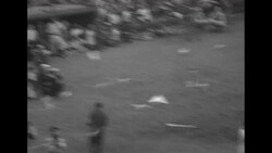 Officer throws the first pitch to officially start the game between the US All-Stars and the Yomiuri Giant at Tokyo's Korakuen Stadium News Clip