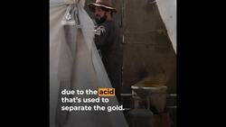 Afghan men mine for gold in old electronics Instructional Video