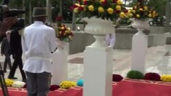 CLEAN : French President Macron meets Cameroonian counterpart Biya in African tour News Clip