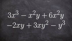 Messy Polynomial Factor GCF Instructional Video