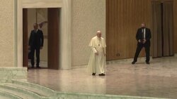 CLEAN : Man disrupts Pope's audience, shouts 'God rejects you' News Clip