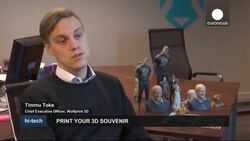 Estonian firm prints 3D customised model of you News Clip