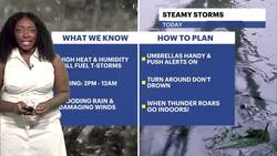 STORM WATCH: Hot, very humid and scattered storms today for The Bronx News Clip