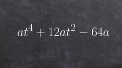 Factoring a polynomial raised to the 4th power Instructional Video