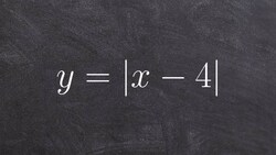 Graphing absolute value equation with a horizontal shift translation Instructional Video