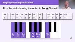 Improvising using a five note raag Instructional Video