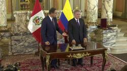 Colombian president visits Peru, talks migration News Clip