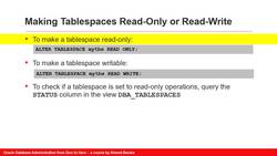 Oracle Database Administration from Zero to Hero - Managing Tablespaces (Part 4 of 4) Instructional Video