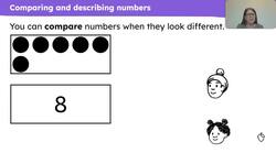 Compare two numbers and say which is greater than or less than the other Instructional Video