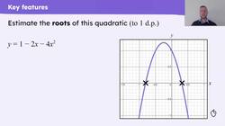Key features of a quadratic graph Instructional Video