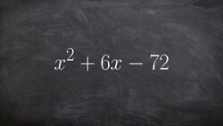 Learn how to factor a trinomial in your head using guess and check Instructional Video
