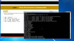 Complete Linux Training Course to Get Your Dream IT Job - awk - Text Processors Commands Instructional Video