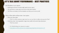 Power BI Masterclass - Let Us Talk About Performance - Best Practices Instructional Video