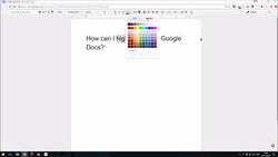 How to Highlight Text in Google Docs Instructional Video