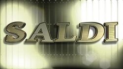 Italian Sale Gold 3D Text Looping Animation Stock Footage