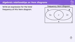 Algebra in tree and Venn diagrams Instructional Video